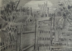 Hubert Bekman - Ingelijste tekening, Schapen - ingelijst – 1945 kopen? Bied vanaf 25!