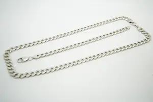 54 - Zware SET massief 1e ght. zilveren gourmette schakel collier en armband kopen? Bied vanaf 160!