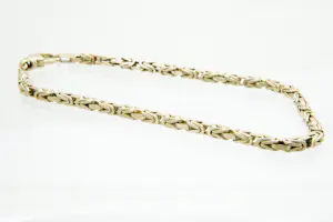 40 - Italiaanse 14 karaats geel-gouden "Konings" armband - kleiner model kopen? Bied vanaf 530!