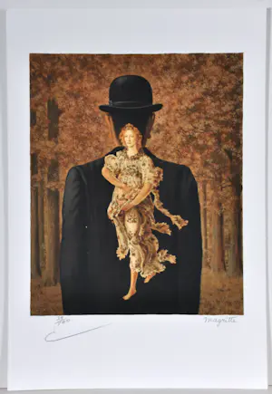 Rene Magritte - (naar) ‘ Le bouquet tout fait‘ (1954 ), Lithografie kopen? Bied vanaf 300!