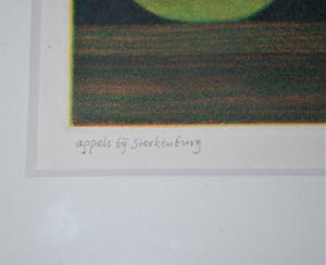 Joop Vegter - Appels bij Sterkenburg - Mezzotint 1995 - Oplage slechts 50 kopen? Bied vanaf 90!