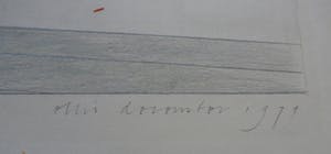 Ellis Tertoolen - tekening: interieur met stippen - 1979 kopen? Bied vanaf 249!