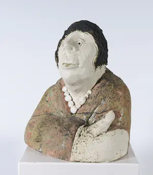 Sjer Jacobs - Keramiek, Vrouw met parelketting kopen? Bied vanaf 150!