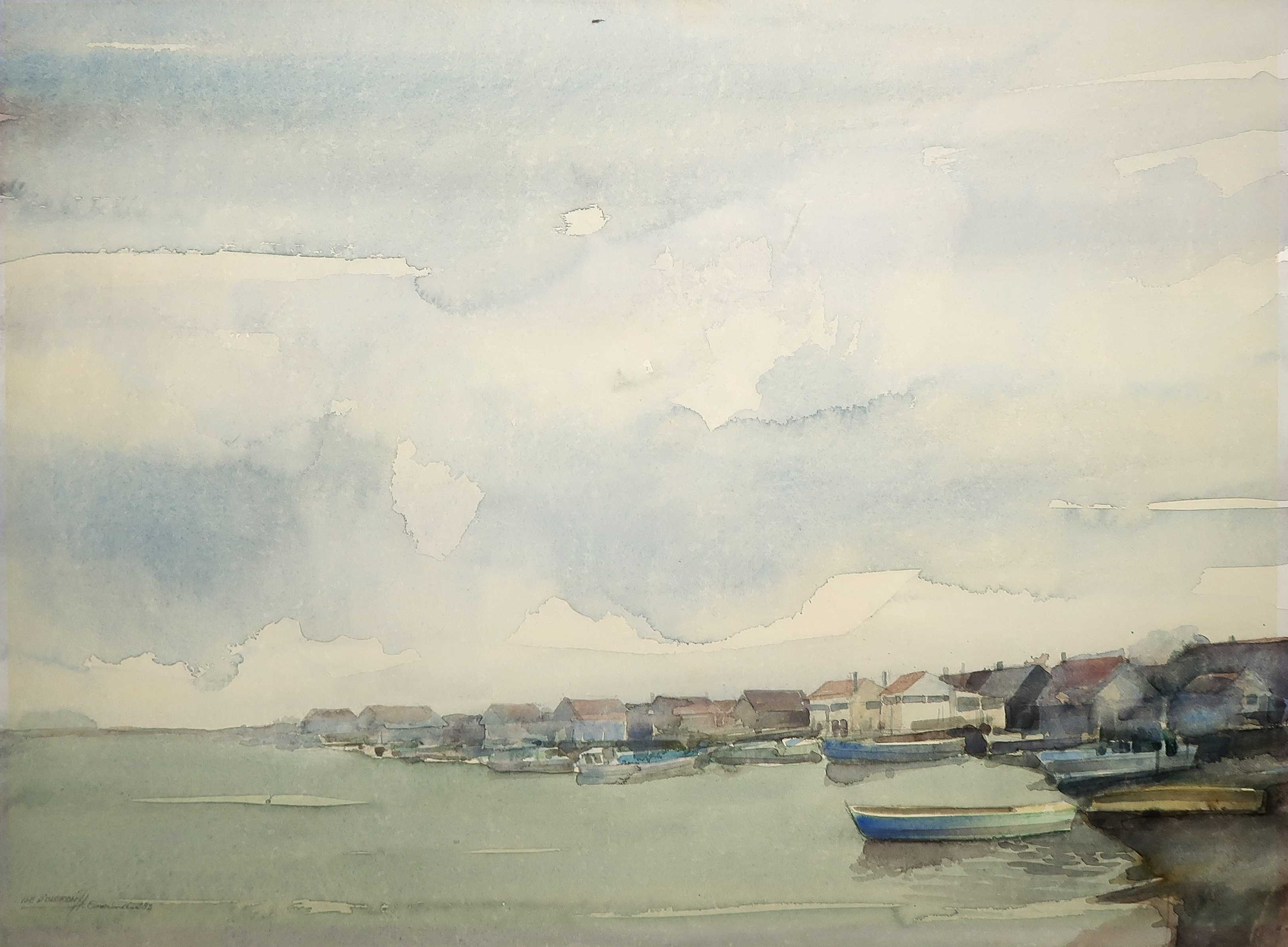 Hen Euverman - Aquarel, Ile d'Oleron kopen? Bied vanaf 1!