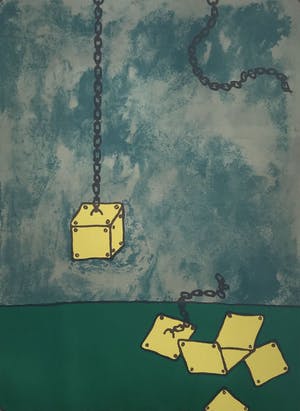 Mark Brusse - litho in passe partout kopen? Bied vanaf 65!