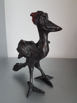 Brons (Onbekend) - Hennie van Leeuwen " Rare vogel " incl certificaat van echtheid kopen? Bied vanaf 150!