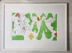 Anton Martineau - Litho, Knip ik mijzelf (...) - Ingelijst (Groot) kopen? Bied vanaf 50!