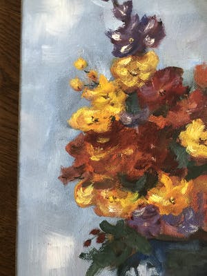 Niet of onleesbaar gesigneerd - Stilleven vaas met bloemen kopen? Bied vanaf 1!