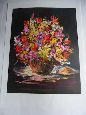 Herman Heuff - Litho. titel. "LES FLEURS MAGNIFIQUE ". kopen? Bied vanaf 35!