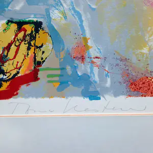 Ton van Kesteren - zeefdruk - abstracte compositie - ontspiegeld ingelijst - 22364 kopen? Bied vanaf 55!