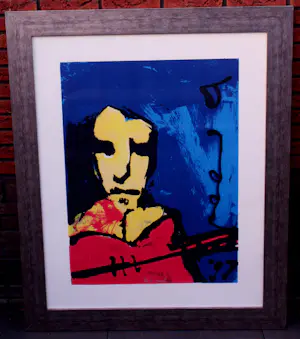 Herman Brood - ingelijste zeefdruk: Tokkel (nette lijst) kopen? Bied vanaf 599!