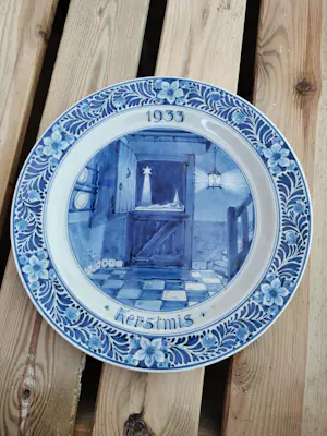 AcheterPotterie Oud Delft - Wandbord Kerstmis? Enchérissez de 30!