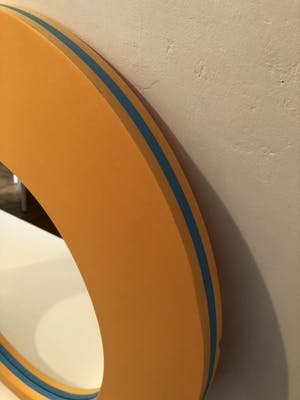 Niet of onleesbaar gesigneerd - 2 vintage Ikea spiegels, randen van foam kopen? Bied vanaf 1!