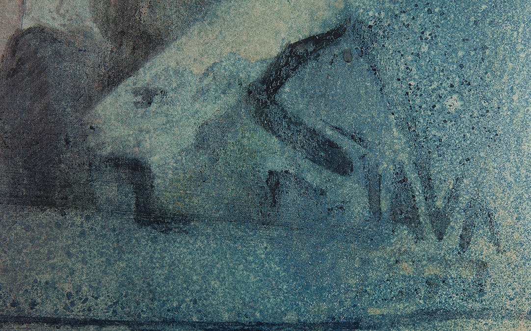 Java Bryant - Mother and child on top - Aquarel en vernis op onbekende ondergrond - BKR Elburg kopen? Bied vanaf 10!