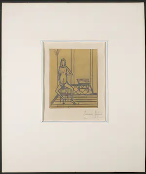 Bernard Buffet - Gesigneerde potloodtekening op overtrekpapier, Les Chants de Maldoror kopen? Bied vanaf 800!