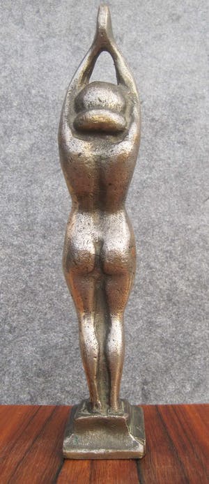 Brons (Onbekend) - Staande naakte vrouw kopen? Bied vanaf 70!