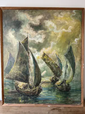 Niet of onleesbaar gesigneerd - Vissersboten kopen? Bied vanaf 1!