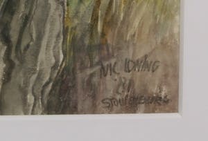 Nic Loning - aquarel ‘Stoutenburg‘ - 1981. kopen? Bied vanaf 1!