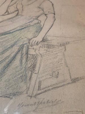 Gerard Portielje - Dame op bankje kopen? Bied vanaf 150!