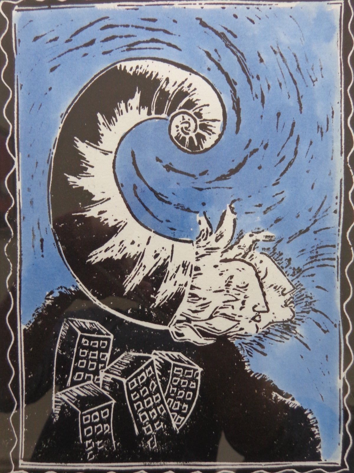 Jacques Tange - FIN DE LA NUIT / KLEURLITHO / 39x31cm / KADER / SIG / 1991 kopen? Bied vanaf 45!