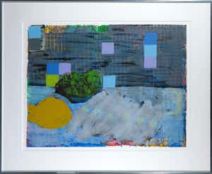 Cees Dolk - Zeefdruk, Dish 4 - Ingelijst verkocht voor € 1!