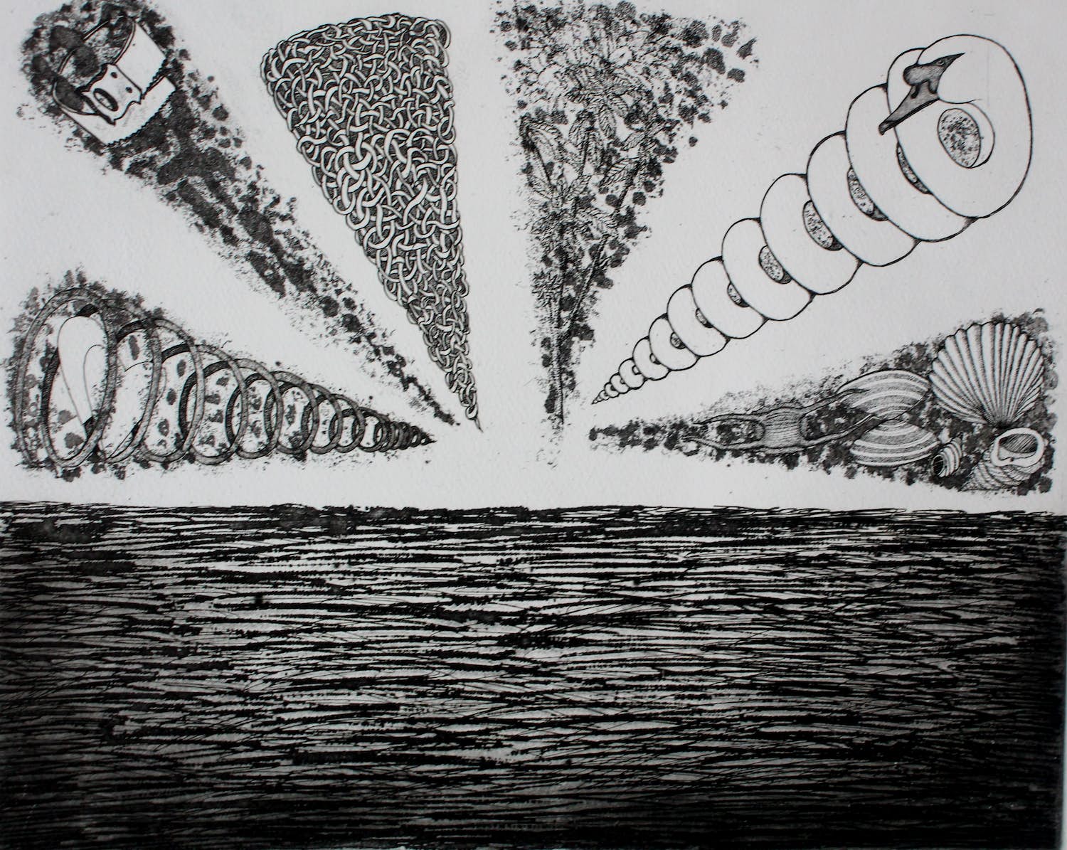 Peter Yvon de Vries - Ets: Zonsopgang... verkocht voor € 49!