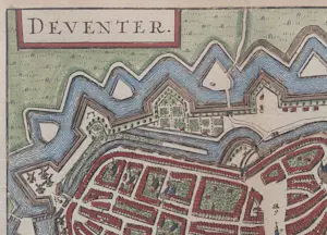 Ludovico Guicciardini - Deventer Oude Kaart Gravure Plattegrond 1652 kopen? Bied vanaf 50!