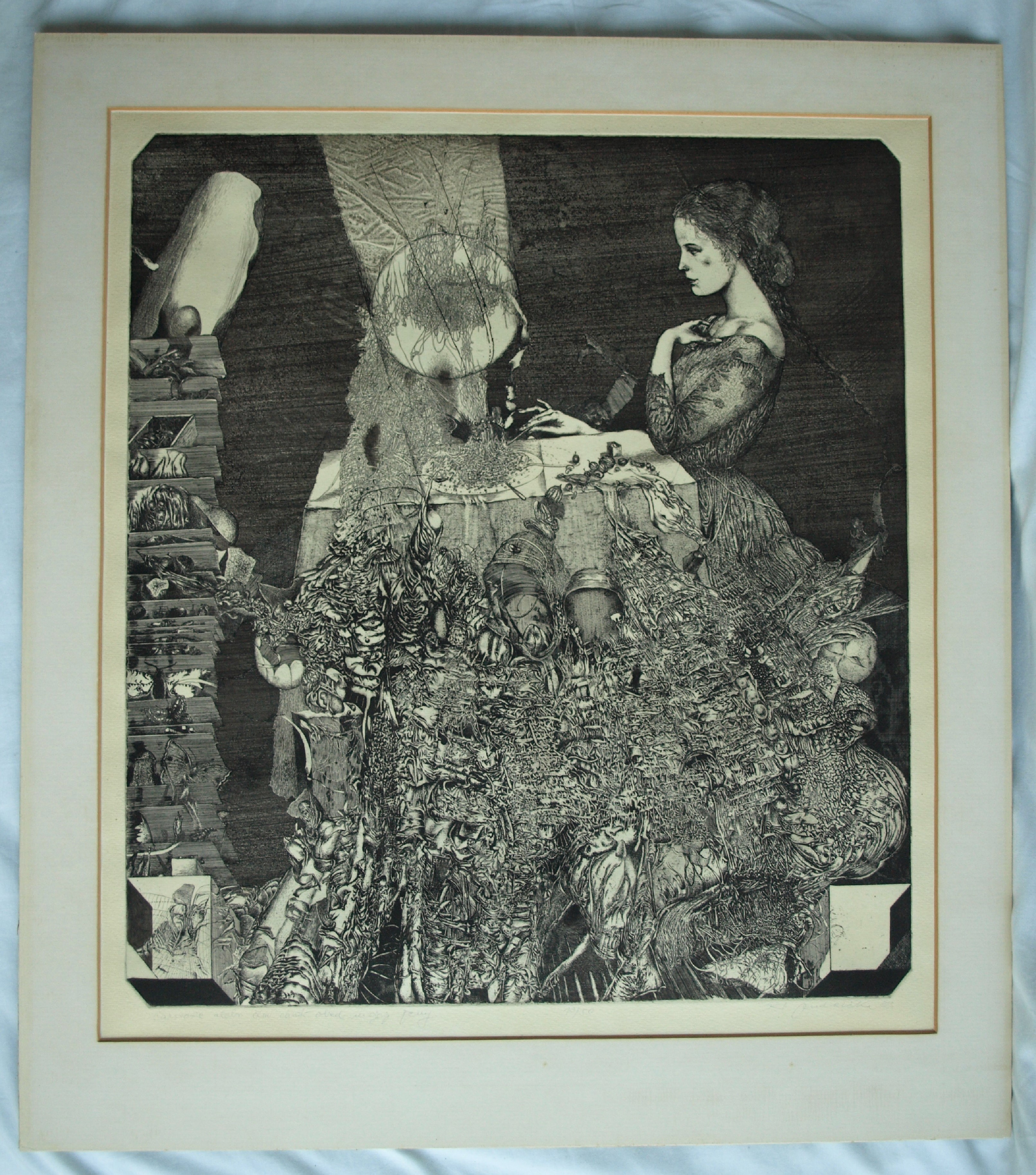 Karol Ondreicka - GROTE ets, “Moeder Aarde” – gesigneerd – 1983 – oplage 13 / 50 kopen? Bied vanaf 40!