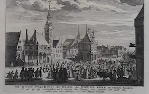 Jan Goeree - 8 prenten Amsterdam naar het beeld van 1544 kopen? Bied vanaf 30!