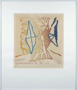 Martin Engelman - Houtsnede, Bois dormant-bois revant - Ingelijst kopen? Bied vanaf 35!