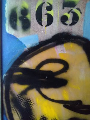 Herman Brood - schilderij, kop 663, ingelijst + HB-M certificaat kopen? Bied vanaf 3450!