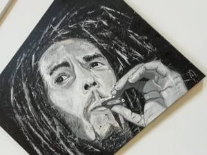 Niet of onleesbaar gesigneerd - Bob Marley (king of the Reggae) kopen? Bied vanaf 10!