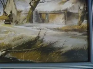 Peter Meuleners - prachtig schilderij - winterlandschap kopen? Bied vanaf 44!