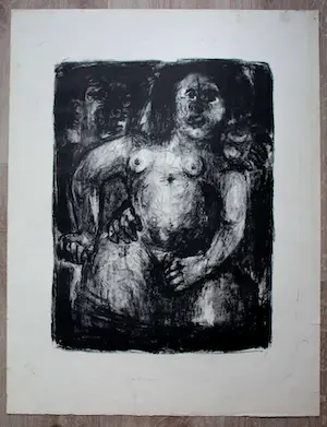 Kees Buurman - Litho: Naakt kopen? Bied vanaf 20!