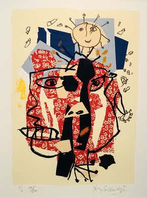 Kees Salentijn - zonder titel maar met lijst! verkocht voor € 110!