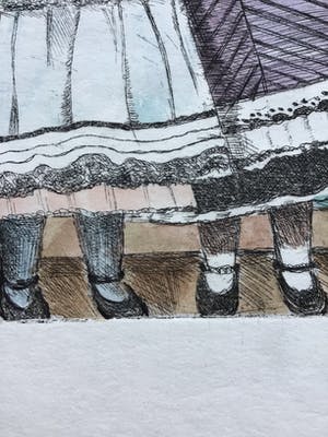Niet of onleesbaar gesigneerd - Ets aquatint, Mijn poppen, gesigneerd kopen? Bied vanaf 1!