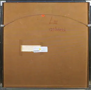 Andre van Lier - Kunststofreliëf op karton, Omklappen binnen een vierkant III - Ingelijst kopen? Bied vanaf 1!