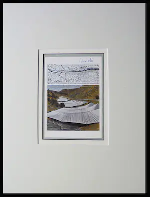 Christo - "OVER THE RIVER," - Project for the Rio Grande " - handgesigneerd in pptout kopen? Bied vanaf 99!