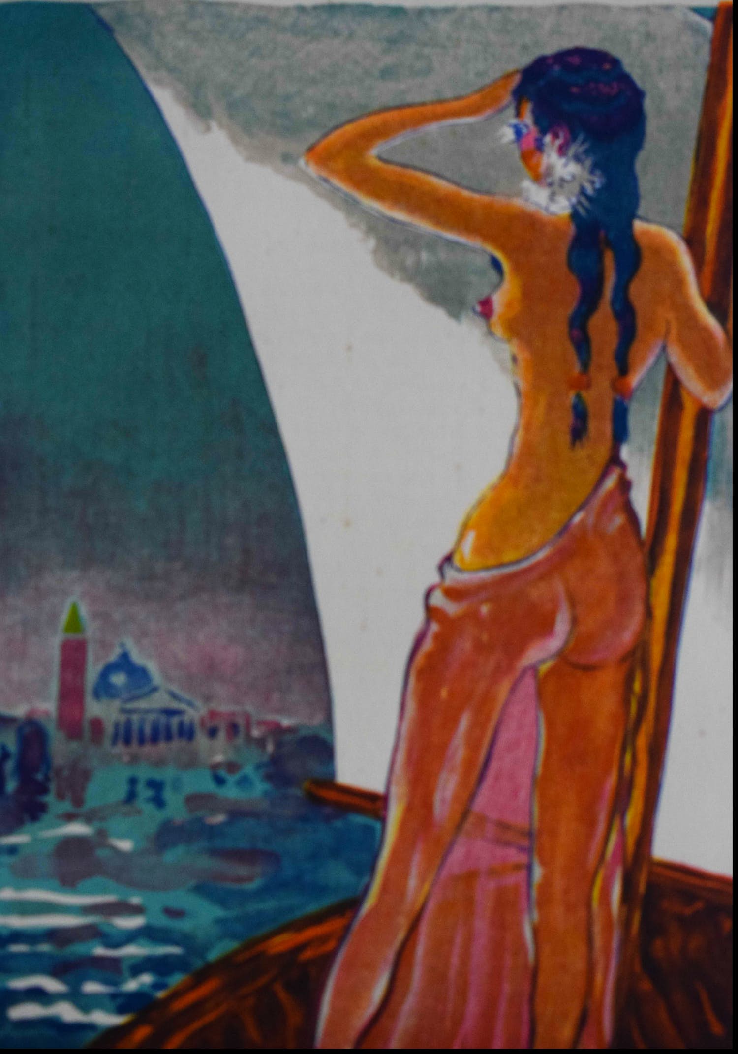 Kees van Dongen - Houtgravure - Rose-dans-le-calice chez le roi Derbas verkocht voor € 50!