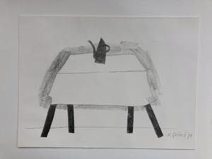 Klaas Gubbels - Tafel met ketel I kopen? Bied vanaf 225!