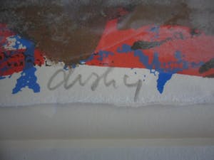 Cees Dolk - Zeefdruk. Titel, " Dish 4 ". kopen? Bied vanaf 40!