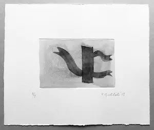 Klaas Gubbels - ets met aquarel ingekleurd - ‘Alles-kan’ - 2013 kopen? Bied vanaf 245!