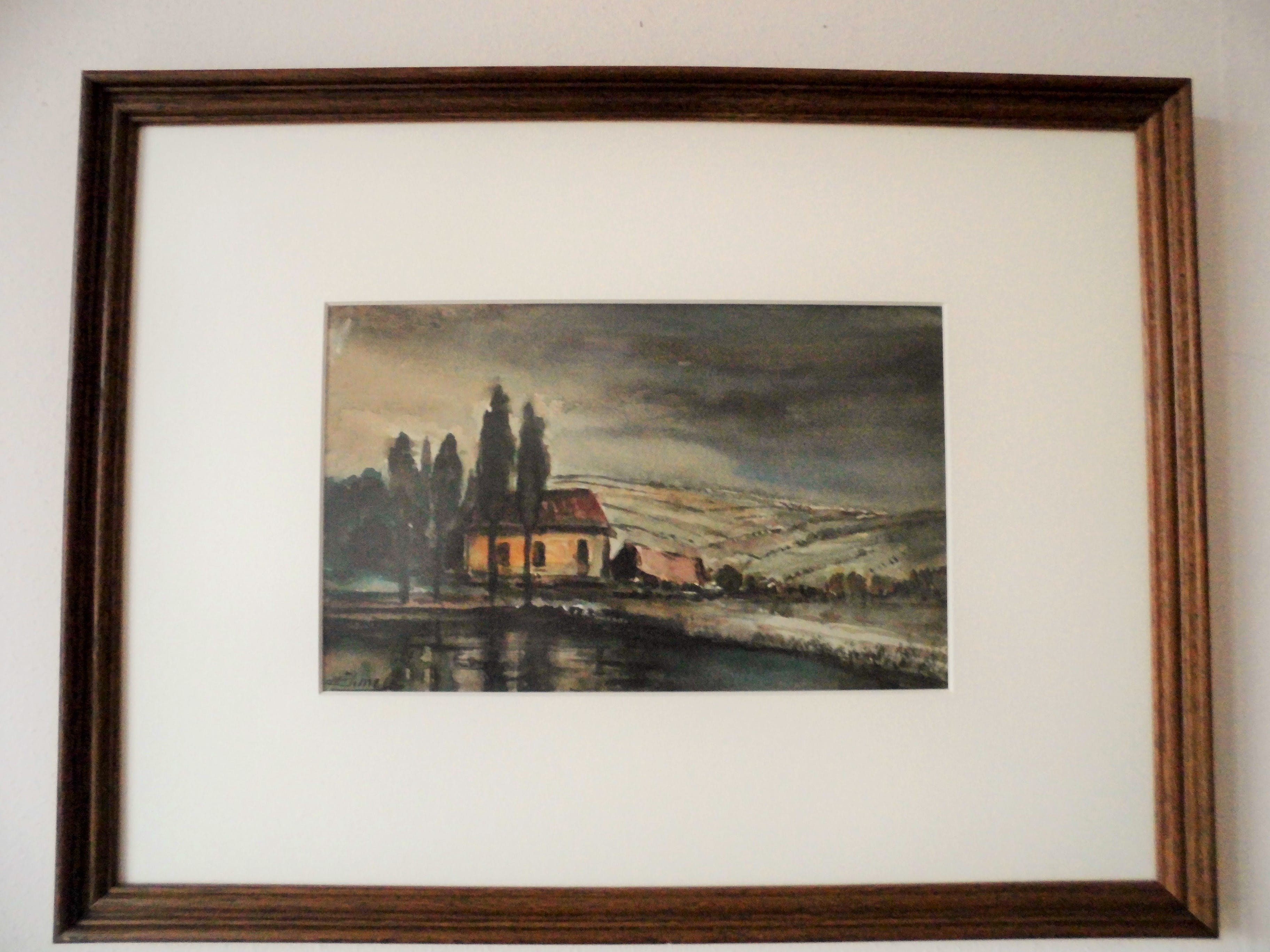 Jacques Mels - Aquarel - Landschap verkocht voor € 45!