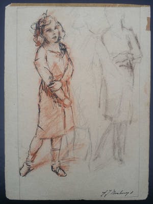 Albert Neuhuys - Portret vrouw. kopen? Bied vanaf 39!