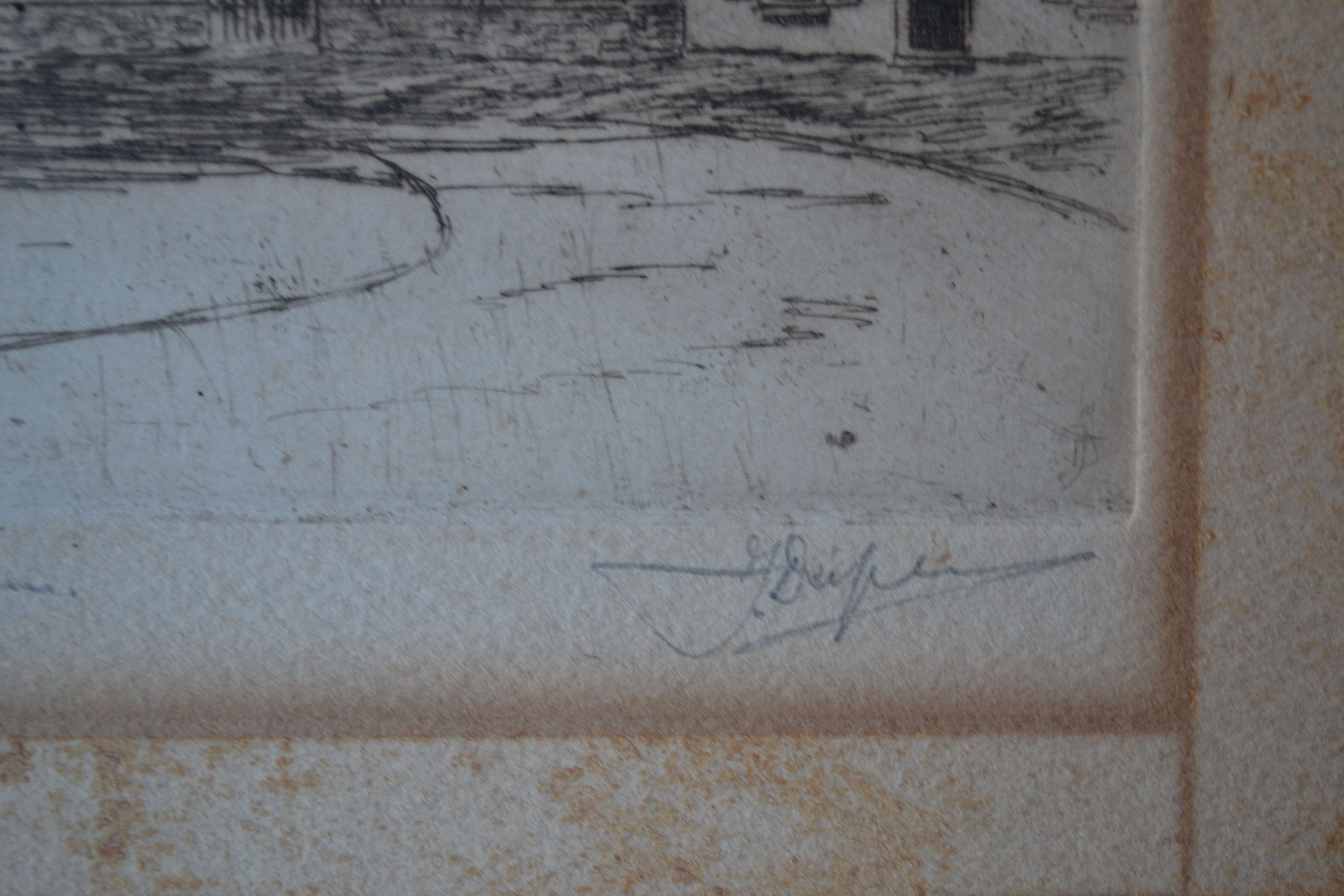 Jan Disselsma - Ets - Sint Walburgiskerk te Arnhem - handgesigneerd kopen? Bied vanaf 1!