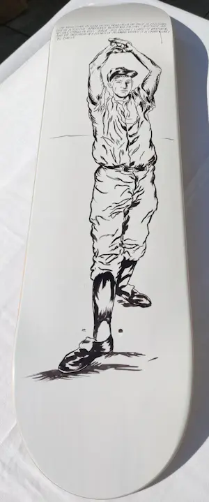Raymond Pettibon - No Title (The raised hands...) – Skate Deck – Limited Edition kopen? Bied vanaf 275!