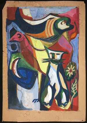 Joe Wols - Gouache op papier, Abstract kopen? Bied vanaf 1!