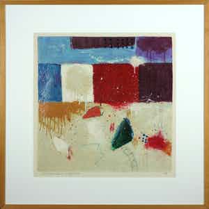 Alexander Vogels - Zeefdruk, Zonder titel - Ingelijst verkocht voor € 50!