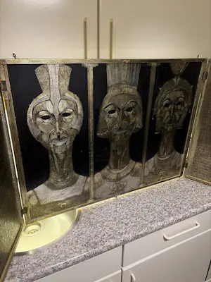 Leen Spaans - Drieluik met Afrikaanse figuren kopen? Bied vanaf 250!