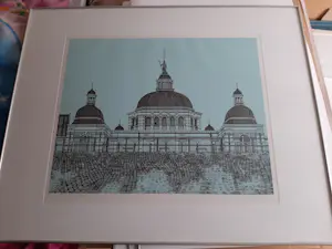 Sees Vlag - Zeefdruk: Scheveningen - Seinpost - 1976 kopen? Bied vanaf 70!